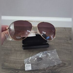Bebe shiny gold sunglasses NWT